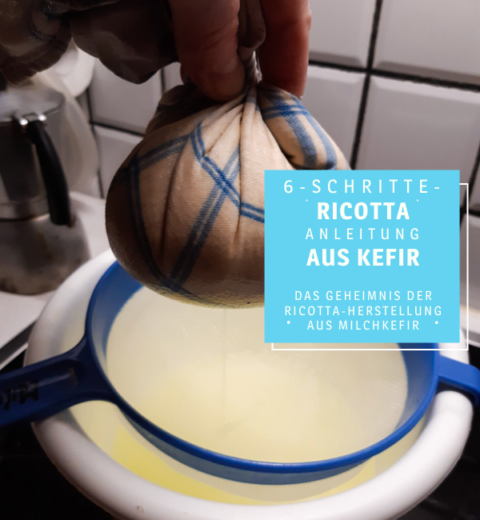 In 6 simplen Schritten Ricotta aus Kefir machen - kefir4you.de